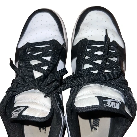 Nike Dunk Low – Black & White Men’s Sneakers Size 8.5 - Picture 12 of 17